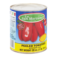 La San Marzano Peeled Tomatoes with Basil Leaf