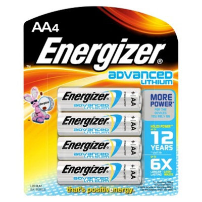 Energizer EA91BP-4 Advanced Lithium AA batteries - 4 pack