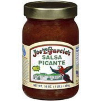 Joe T Garcia's Salsa Picante 16oz Glass Jar (Pack of 6) (Mild)