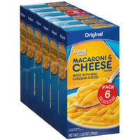 Wal-mart Stores, Inc. Great Value Original Macaroni & Cheese Dinner, 7.25 oz, (Pack of 6)