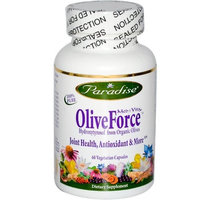Paradise Herbs Medvita Olive Force Vegetarian Capsules, 60 Count
