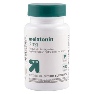 up & up up&up Melatonin 3mg Tablets - 120 Count