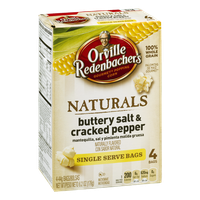 Orville Redenbacher's Naturals Gourmet Popping Corn Buttery Salt & Cracked Pepper