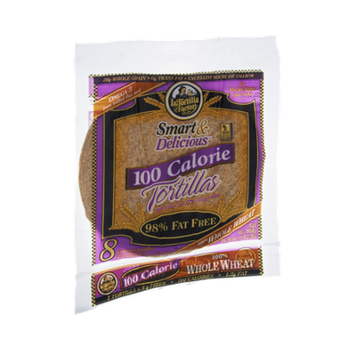 La Tortilla Factory Smart & Delicious 100 Calorie Whole Wheat Tortillas - 8 CT