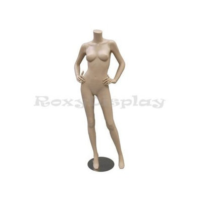 Roxy Display (MD-A4BF) Headless Female Mannequin Flesh Tone Fiber Glass