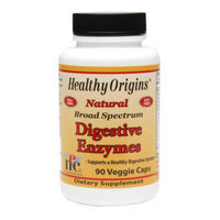 Healthy Origins Natural Broad Spectrum Digestive Enzymes, Veggie Capsules, 90 ea