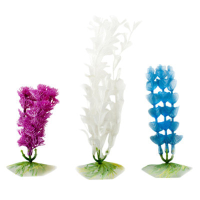 Top Fin Artifical Pealized Aquarium Plant Set