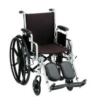 Nova 18 inch Steel Wheelchair with Detachable Desk Arms and Elevating Footrests