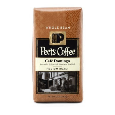 Peet's Coffee & Tea Peet's Whole Bean Coffee, Cafe Domingo, 12-Ounce (Pack of 2)