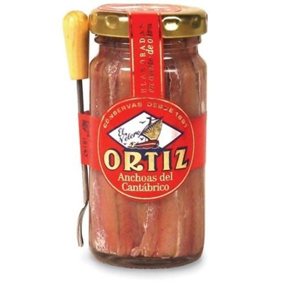 Ortiz Anchovies (Anchoas), 3.5-Ounce Jars (Pack of 3)