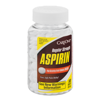 CareOne Aspirin 325mg Regular StrengthTablets - 500 CT