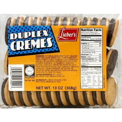 Liebers Lieber's Cookies Duplex Creme 13 oz. (Pack of 12)