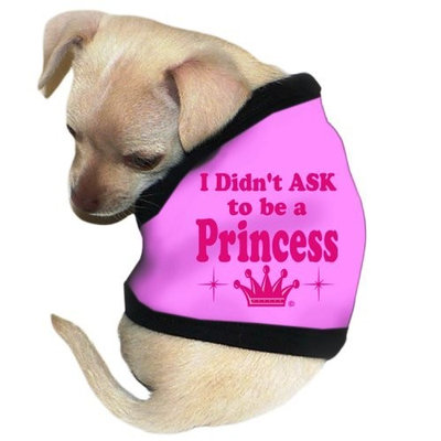 Pet Tease I Didn't Ask To Be A Princess Dog Tank, Pink