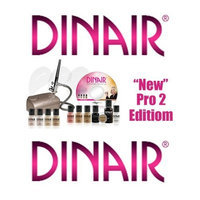 Dinair Airbrush Makeup Airbrush Makeup Kit Dinair PRO EDITION, 8 Makeup Colors/Shades Salon Quality CHAMPAGNE SILVER-COMPRESSOR - MEDIUM COMPLEXION