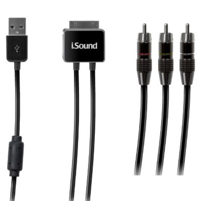 DreamGear i.Sound AV and Sync Cables with 30 Pin (ISOUND-1635)