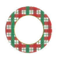 Hanna K Signature Hanna K. Signature 99170 7 in. Plaid Christmas Plate - 1152 Per Case