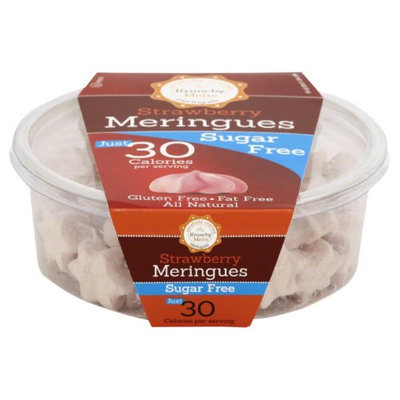 Krunchy Melts 2 oz. Meringue Tub Sugar Free Strawberry Case Of 12