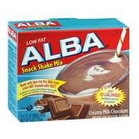 Alba Low Fat Snack Shake Mix Envelopes Creamy Milk Chocolate