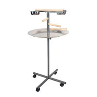 A&e Cage A and E Cage Co. Round Play Stand with Wooden Steps