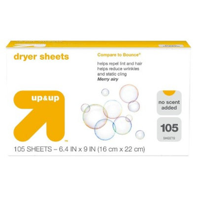 up & up Free & Clear Dyer Sheets 105 ct