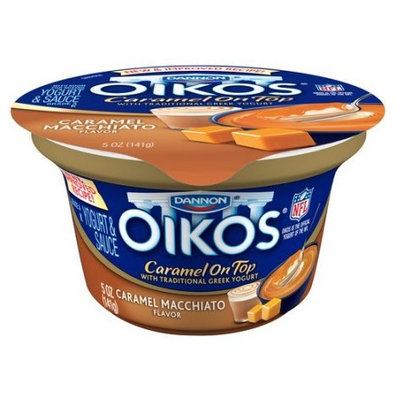 DANNON® OIKOS® Caramel On Top with TRADITIONAL GREEK YOGURT CARAMEL MACCHIATO FLAVOR