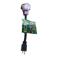 Prime Wire RVAD1530701 RV Adapter, 15 Amp-30 AMP Adapter With Indicator Light and Han