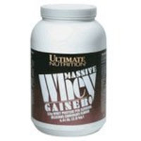 Ultimate Nutrition Massive Whey Gainer, Delicious Strawberry, 150.4 Ounces