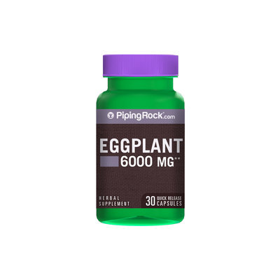 Piping Rock Eggplant Extract 6000mg 30 Capsules
