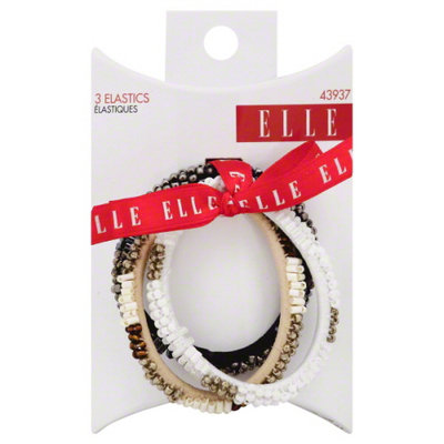 Elle 3-Pack Beaded Elastic in Assorted