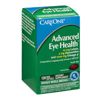 CareOne Advanced Eye Health Dietary Supplement Mini Softgels Daily Well Being - 120 CT