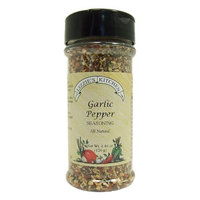 Lizzie's Kitchen Garlic Pepper Seasoning, 4.4 Ounce Plastic Jar