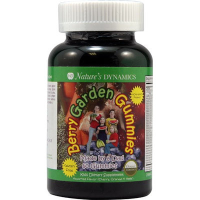Natures Dynamics BGG 60ct Assrt Gummy Berry Garden Assorted Gummies, 60 Count