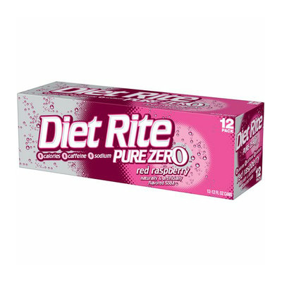 Diet Rite Pure Zero Red Raspberry Soda