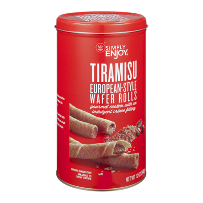 Ahold Simply Enjoy European-Style Wafer Rolls Tiramisu