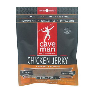 Caveman Foods Jerky Buffalo, 3.5 Ounce, 12 Count