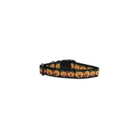 Ahi Pumpkins Nylon Ribbon Dog Collars Medium