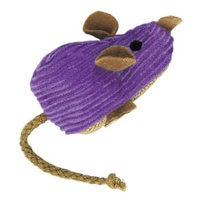 KONG Corduroy Mouse Refillable Catnip Toy (Colors Vary)