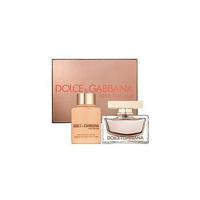 ROSE THE ONE by Dolce & Gabbana Gift Set for WOMEN: EAU DE PARFUM SPRAY 1.6 OZ & BODY LOTION 3.3 OZ
