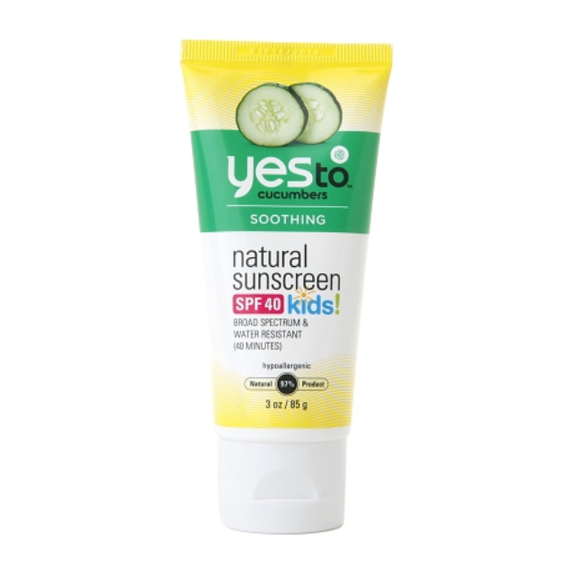 Yes To Cucumbers Natural Sunscreen Kids SPF 40