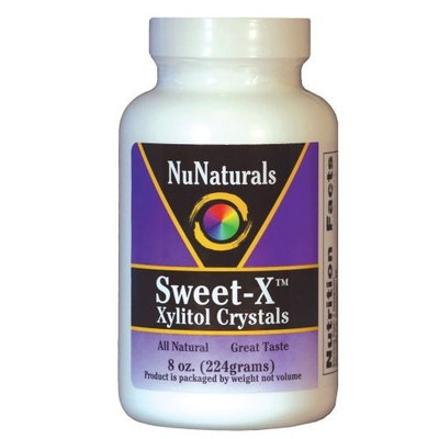 NuNaturals Sweet-X Xylitol Crystals Powder, 8-Ounce (Pack of 2)