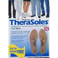 As Seen On TV Magnetic TheraSoles Magnetic AcuPressure Shoe Insoles For Men