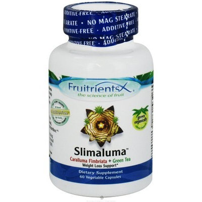 FruitrientsX - Slimaluma Caralluma Fimbriata plus Green Tea - 60 Vegetarian Capsules