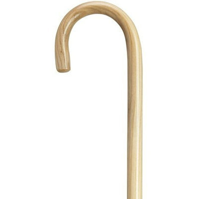 Harvy Unisex Round Nose Crook Cane Natural -Affordable Gift! Item #DHAR-9003105