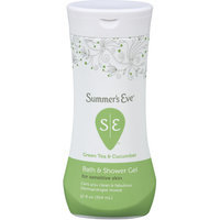Sunbeam Summer's Eve Foaming Bath & Shower Gel For Sensitive Skin With Green Tea & Cucumber