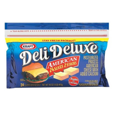 Kraft Deli Deluxe American Cheese Slices 16 oz 24 ct