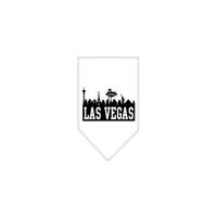 Ahi Las Vegas Skyline Screen Print Bandana White Large