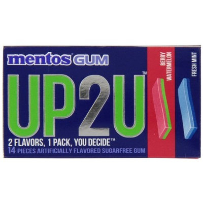 Unknown Mentos UP2U GUM Berry Watermelon/Fresh Mint 12-PACK