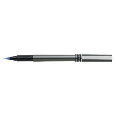 Uniball uni-ball Deluxe Roller Ball Stick Waterproof Pen, Micro- Blue Ink (12