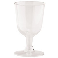 King Zak Ind Lillian Tablesettings 12356 DVine 2 Piece Tulip Wine Cup Buffet - 500 Per Case