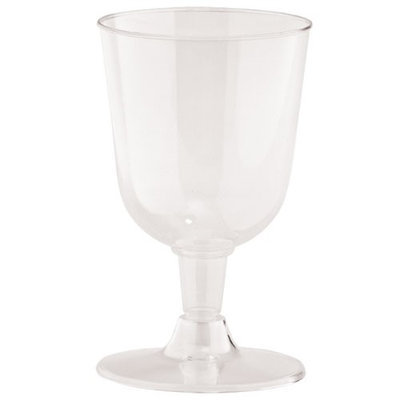 King Zak Ind Lillian Tablesettings 12356 DVine 2 Piece Tulip Wine Cup Buffet - 500 Per Case